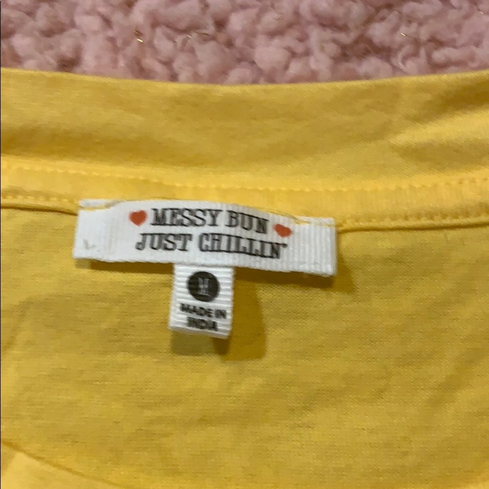 Yellow cropped long sleeve - Picture 2 of 3